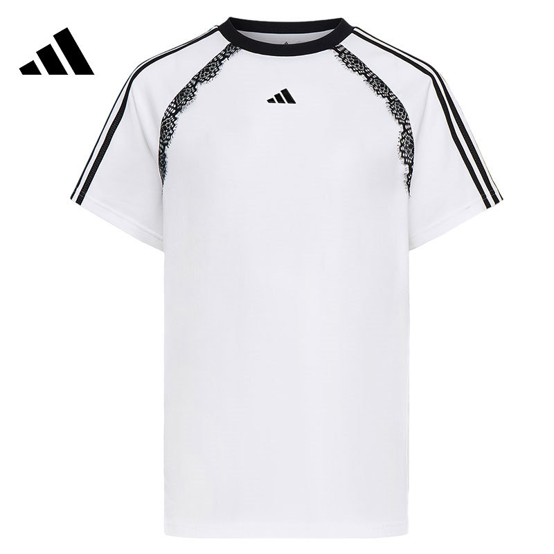 adidas Женская футболка Adidas для спорта и отдыха с коротким рукавом LD8217