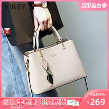 Viney Bag 2024 New Crossbody Luxury Single Shoulder 2023 Mom's Handheld Genuine Leather Women's Bag for Commuting High end