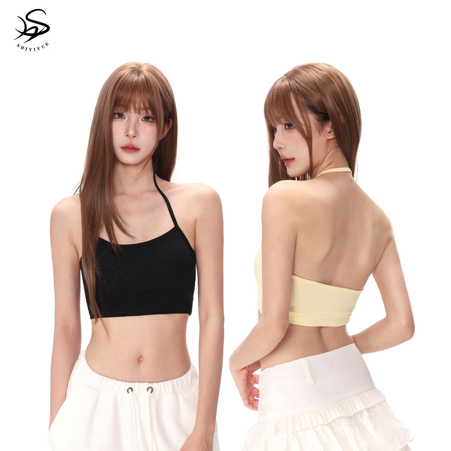 SHIYIYUE pure desire, топ-трубочка на бретельках, женская летняя верхняя одежда, красивый бюстгальтер сзади, цельный топ нижнего белья на бретельках