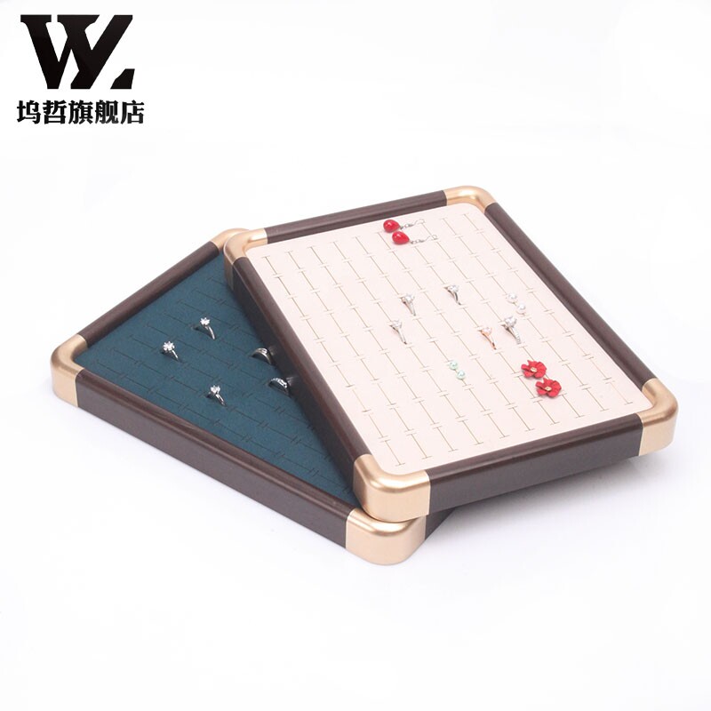 Ореховый поддон look at the pallet, легкий роскошный лоток для ювелирных изделий, коробка для хранения колец, серег, бижутерии, браслетов, подставка для демонстрации ювелирных изделий