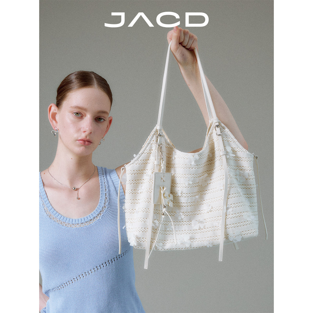 JACD 【Островной дневник】 Плетеная сумка для отдыха, сумка для поездок на работу, женская сумка большой емкости, Новая летняя женская сумка