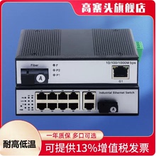 Industrial grade fiber optic transceiver Gigabit 100Mbps single-mode single fiber switch Gigabit 2-optical 248 electrical port Ethernet rail