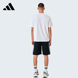 Adidas/Мужская футболка Adidas с короткими рукавами, летняя тонкая повседневная футболка в спортивном стиле, универсальная дышащая футболка с принтом и короткими рукавами