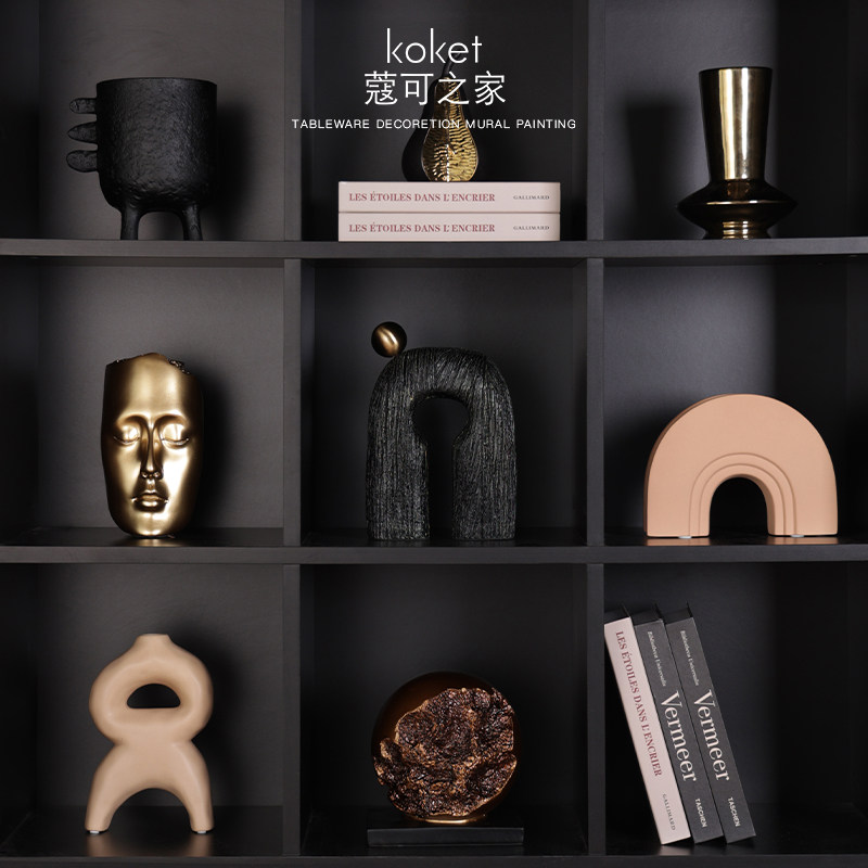 Koket study room цветочная скульптура, керамическое высококачественное украшение, итальянская художественная модель, украшение для дома