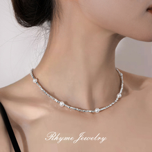 Broken silver pearl necklace women's light luxury niche 2024 new hot style temperament clavicle chain high-end neck necklace