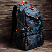 Trendy men's backpack, outdoor leisure travel bag, large capacity backpack, 2024 new college student computer backpack