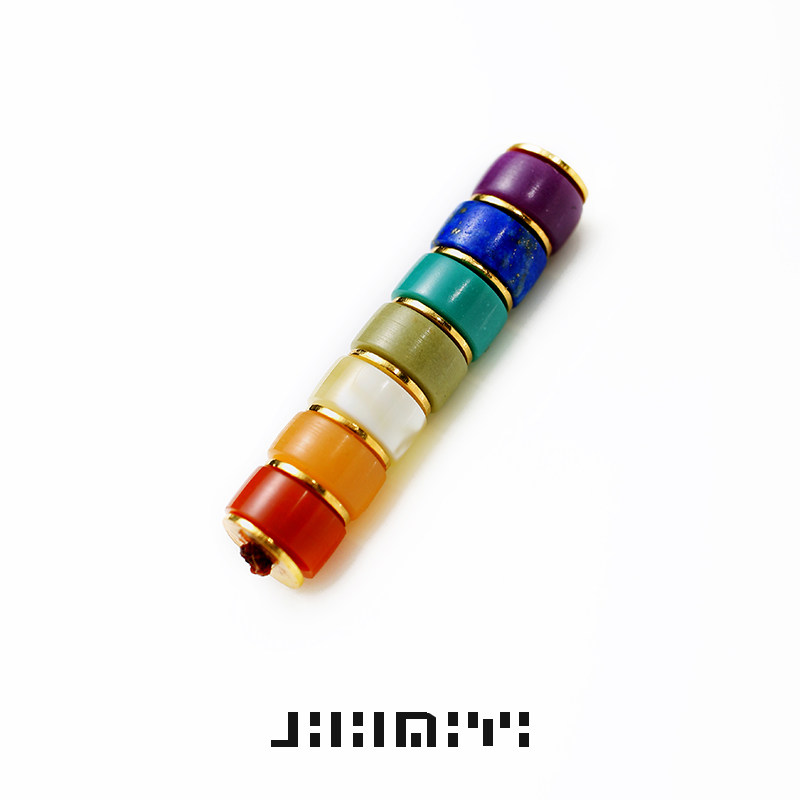 Сегодня аксессуары для браслетов Yiwenwan rainbow Candy Южный красный Бирманский Желтый зеленый золотой Фиолетовый Cloud Mother из 24-каратного золота с бусинами и прокладкой для таблеток