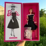 Барби Barbie 1962 классическая элегантная модная золотая этикетка с повторной гравировкой, памятная коллекционная игрушка для девочек HBY14