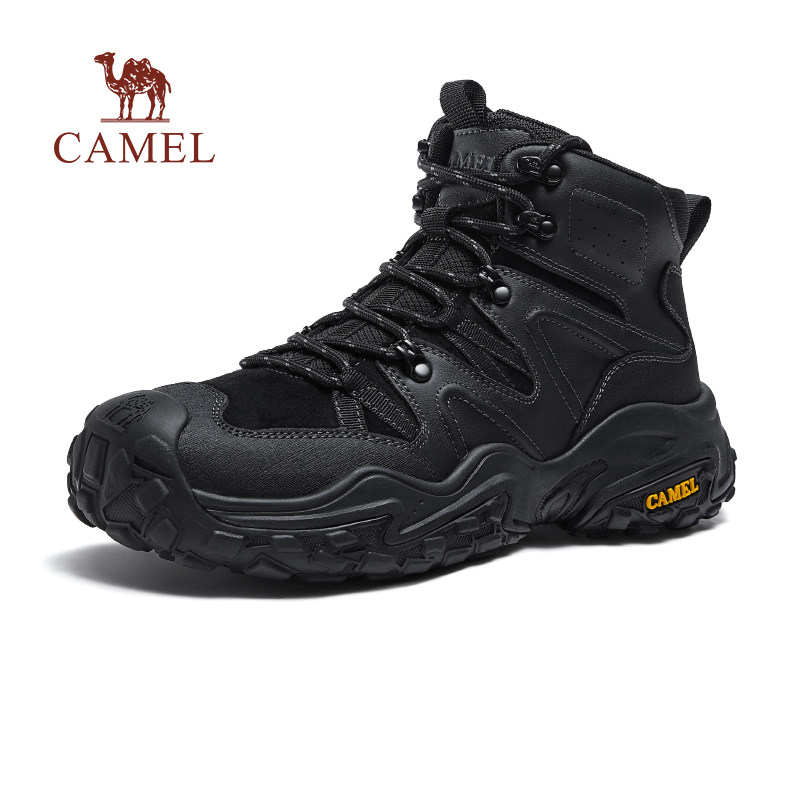 Мужская обувь Camel с высоким берцем, коллекция 2026 года, зимняя износостойкая нескользящая уличная водонепроницаемая походная обувь на толстой подошве, износостойкая походная обувь увеличенного размера