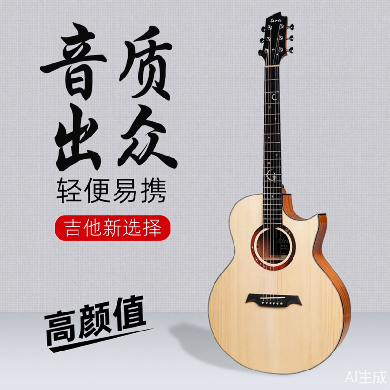 Официальная фолк-гитара Elris Xingyue MAX full Single Folk Guitar Расширенное обновление плюс вибрация Электрическая коробка Акустическая гитара гитара