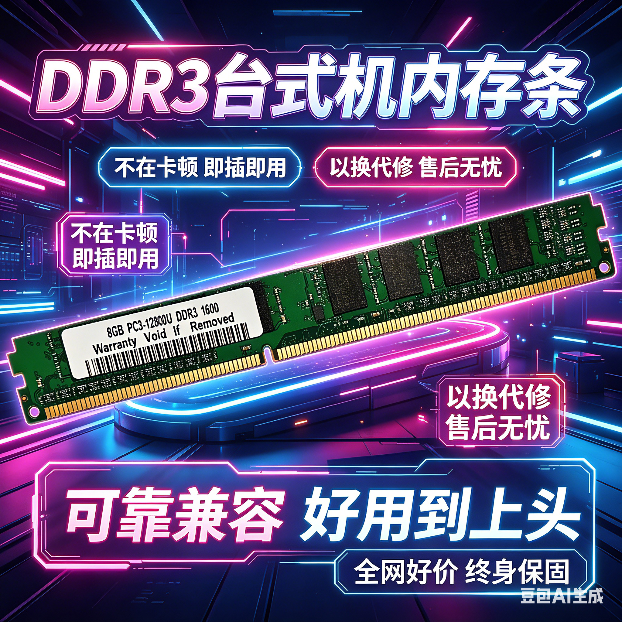 Чип Hynix Samsung совершенно новый DDR3 1600 1866 2133 8G 16G для настольного компьютера
