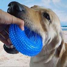 Pet Flash Ball Sound Stinger Ring Molding Teeth Release Tooth Cleansing Ball Large, Medium, and Small Dog Toys Rubber Stinger Ball Dumbbells