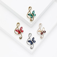 New retro butterfly rhinestone, brooch, brooch versatile fashion collar chest flower, men and women, the same suit, unproken accessories