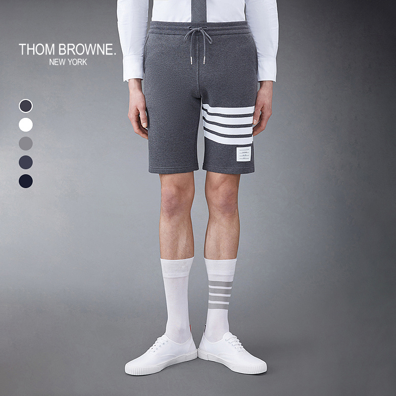 [Беспроцентный выпуск 12] Мужские классические хлопковые шорты в четыре полосы от THOM BROWNE, спортивные брюки