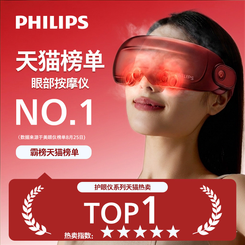 Массажер для глаз Philips защищает глаза, увлажняет их, снимает усталость, распыляет пар, маска для глаз, прекрасное сокровище для глаз, рождественский подарок