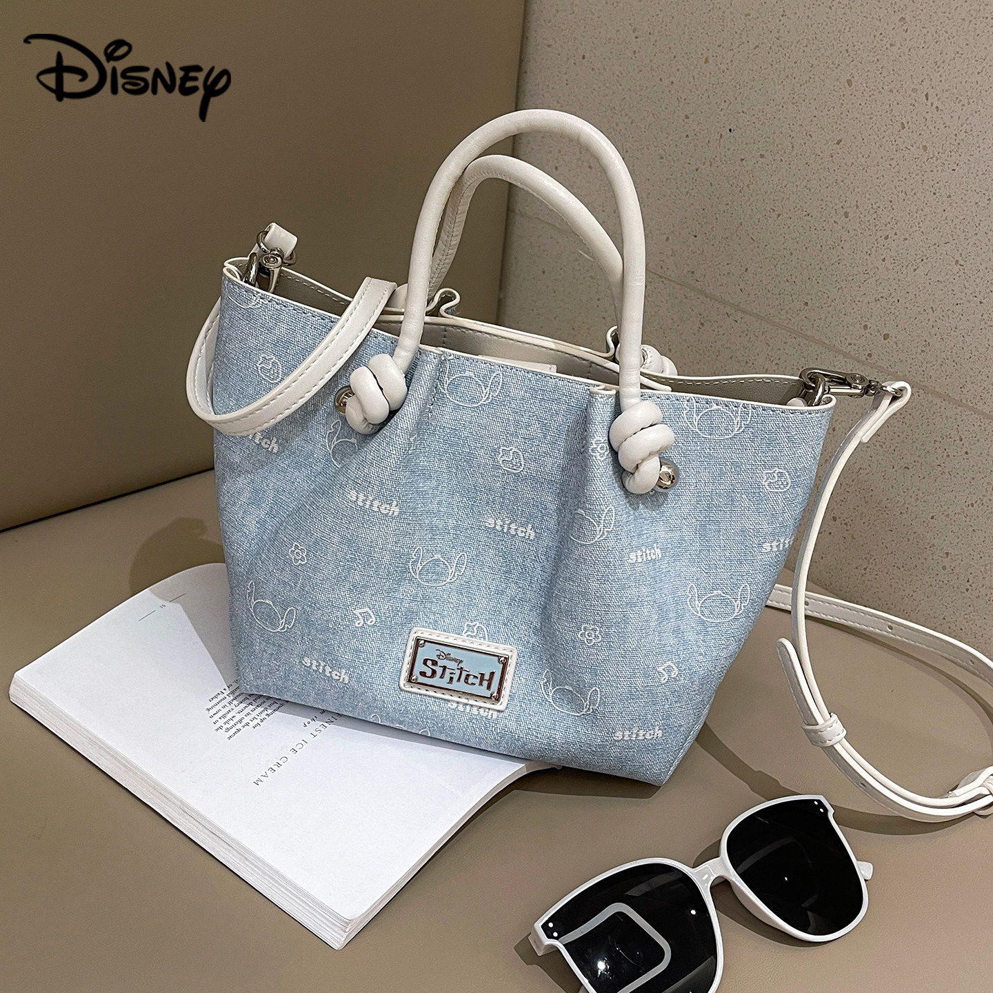 Disney [Название Stitch Joint] Диагональная универсальная сумка-тоут в подарок на день рождения для девочек, которую можно отправить подругам и подруг