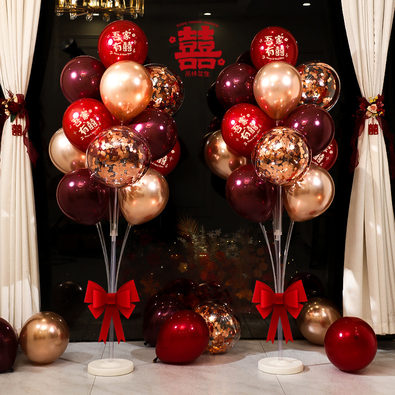 Свадебный воздушный шар с плавающим макетом, набор для помолвки, гостиная, сцена свадебного зала, дорожный путеводитель, колонна для украшения, свадебные принадлежности 32