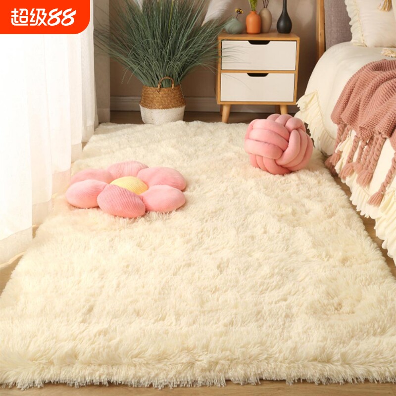 Ковер, прикроватное одеяло, спальня, кремовый стиль, плюшевый для девочек, защита от грязи и ветра, утолщенный коврик для пола в комнате большой площади