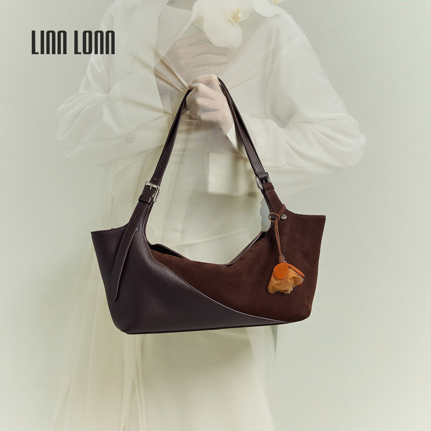 Новинка августа, сумка-тоут LINN LONN из матовой натуральной воловьей кожи, женская сумка-мессенджер для подмышек, подарок Танабата