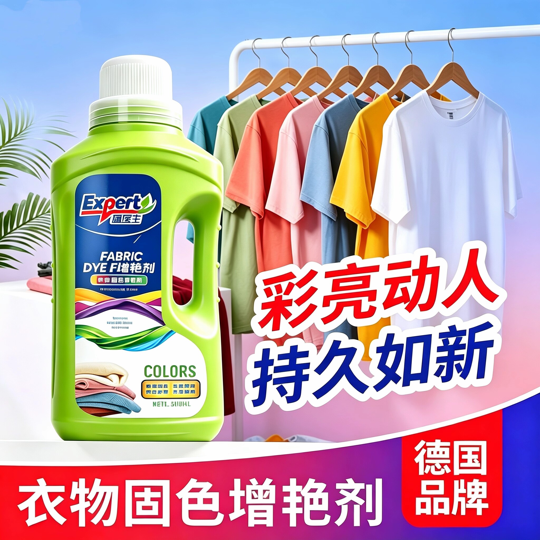 Средство для фиксации и осветления одежды, средство для ухода за цветной одеждой, средство для восстановления потертостей, средство для восстановления старой одежды и брюк, средство для восстановления потертостей