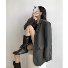 Early Spring Grey Suit Coat for Women's 2024 Spring and Autumn Season New Style Casual Luxury Small stature Korean Edition Suit