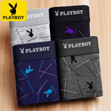 Мужское нижнее белье Playboy из чистого хлопка для мальчиков, новинка 2026 года, шорты-боксеры из 100 хлопка, мужские шорты-боксеры