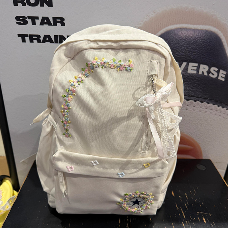 Сумка Converse Converse кружевной рюкзак большой емкости, школьная сумка для учащихся младших классов средней школы, студенток колледжа, подлинная