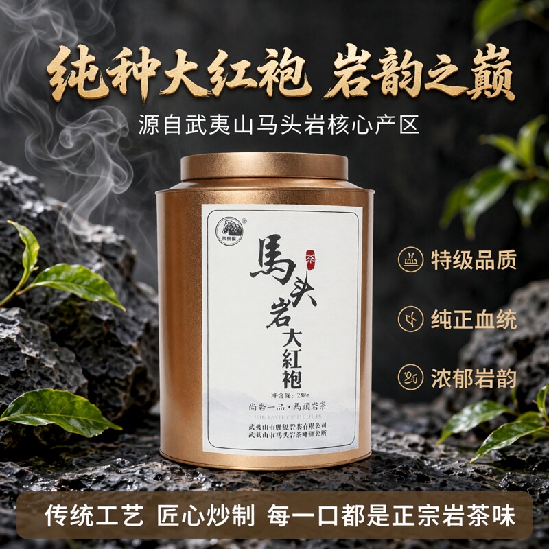Wuyishan Dahongpao Rock Tea Премиальный чай Matouyan Rock Tea Qidan Чистокровный Дахунпао в половинной упаковке Catty