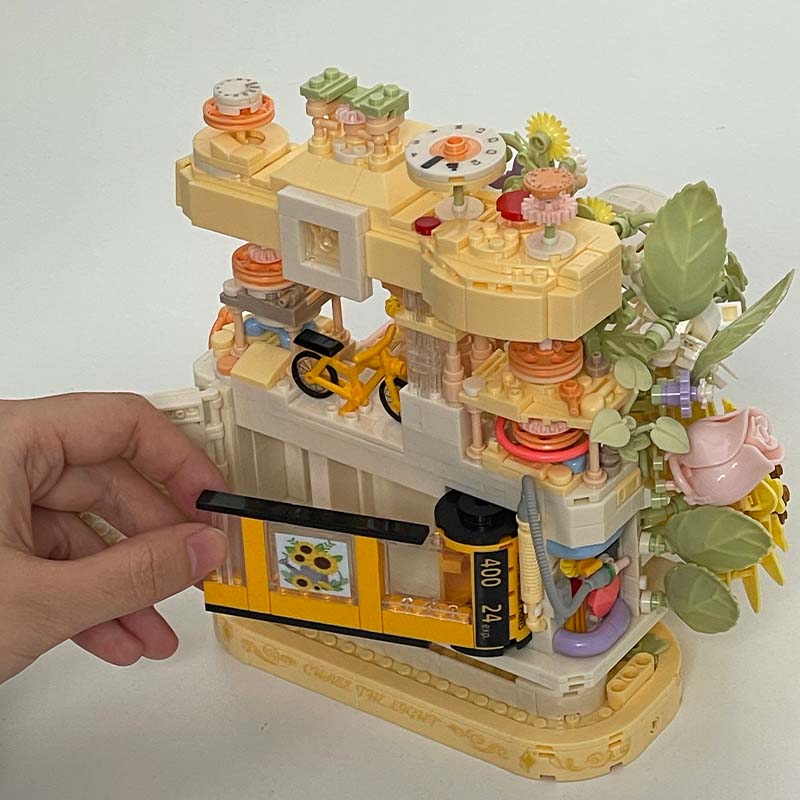 Строительные блоки для сборки цветочных игрушек ручной работы diy камера 2026 новая камера ретро подарок на день рождения для подруг и девочек