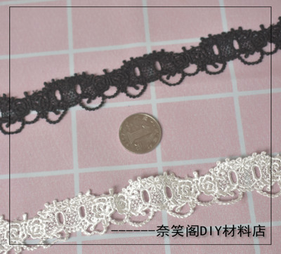 taobao agent 2.6cm蕾丝服装辅料 牛奶丝手工diy花边 婚纱礼服花边满包邮