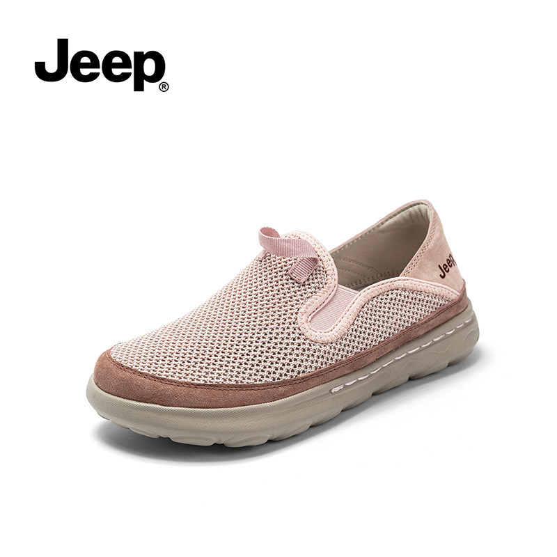 женская летняя сетчатая обувь jeep, обувь для ходьбы, новая плоская обувь на мягкой подошве с ленивыми педалями, легкая нескользящая обувь для вождения