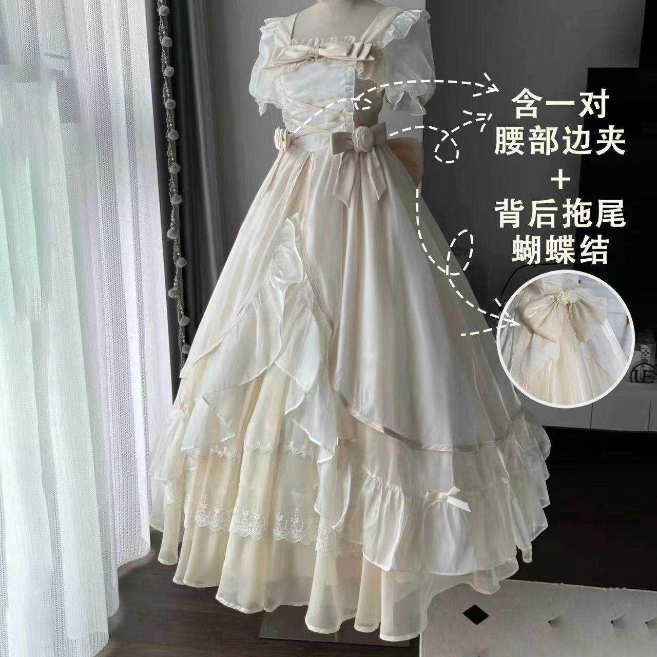 Original Wuhu Lolita Long Gown Performance Dress