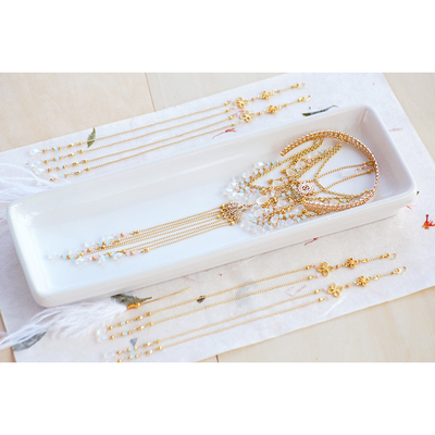 taobao agent 间狭浪漫限定『星取』三分bjd sd dd娃用头饰宫廷风羽毛饰品V016