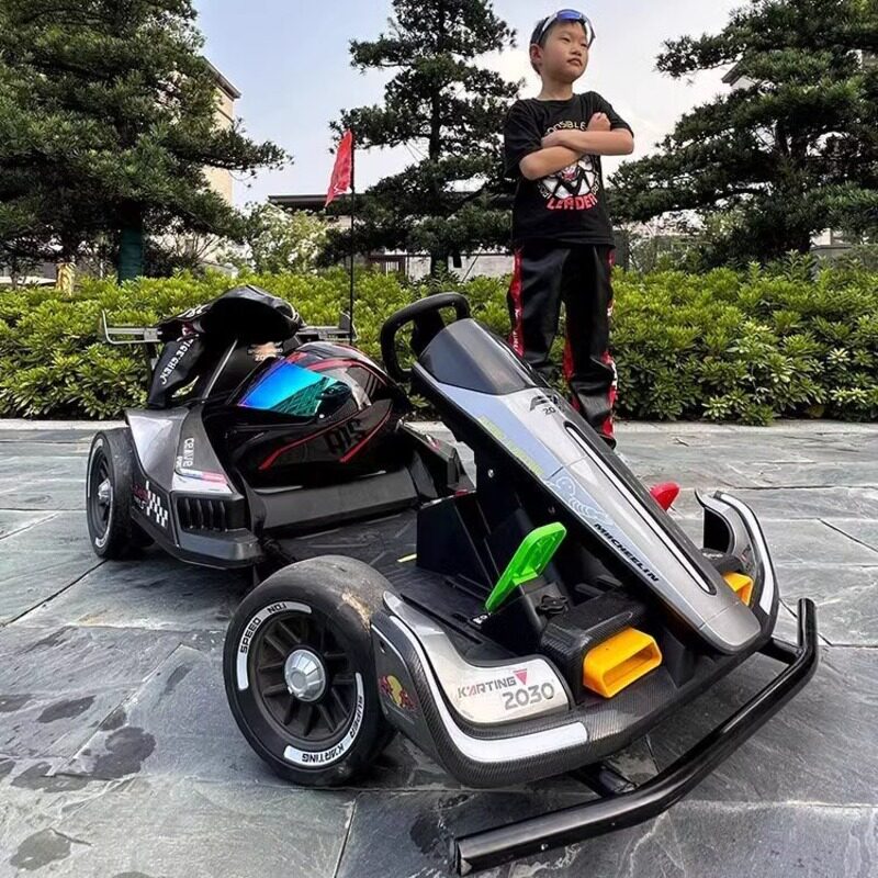 Детский электрический картинг drift car игрушечная детская четырехколесная коляска с дистанционным управлением, взрослый может сидеть на взрослом двухместном гоночном автомобиле