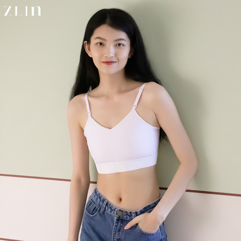 Zhilin suspender ties breast underwear for women with large breasts and small strapless bra ties sports vest anti-shock wrapping chest flat chest