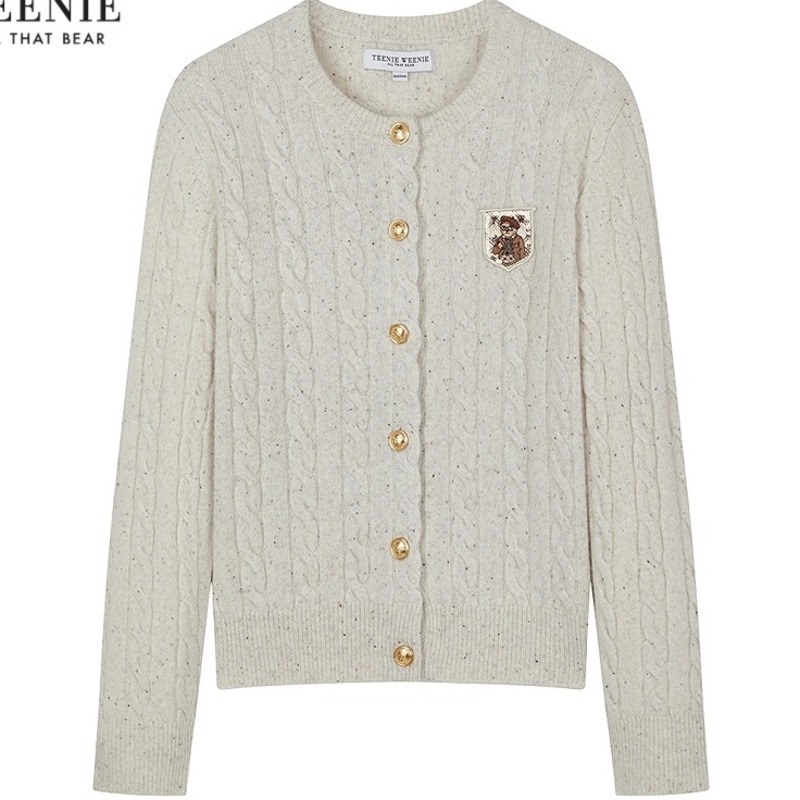 【Four Seasons Twisted Flowers】 Женский шерстяной свитер TeenieWeenie Bear 25 Осенний свитер с овечьей шерстью для колледжа