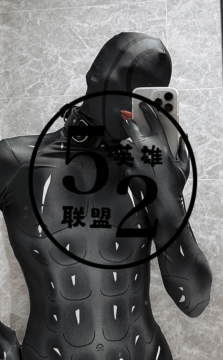 Customized Spore Demon tights with pictures sexy elastic one-piece all-inclusive zentai black cosplay comic exhibition costume