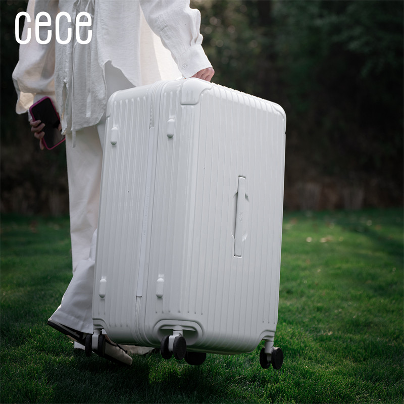 【Новый продукт】 Чемодан на молнии CECE большой емкости с глубоким хранением, утолщенный, прочный и долговечный студенческий чемодан на колесиках для путешествий