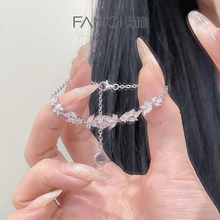 Fanci Fan Qi Silver Ornament Wisteria Series Bracelet for Girls Light Luxury, Small and Exquisite Women's Birthday Gift