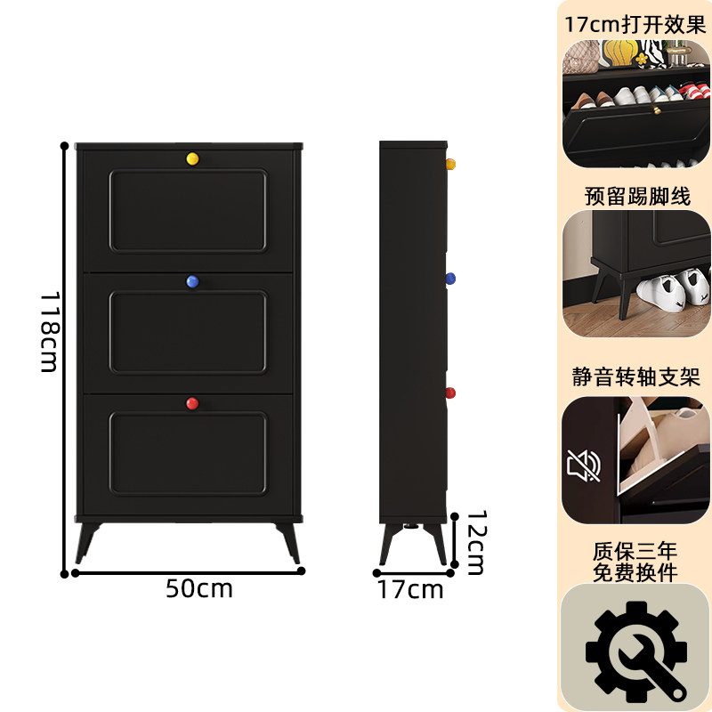 Ультратонкий обувной шкаф из белого массива дерева, бытовой дверной шкаф для обуви, французский уличный шкаф для обуви, 2025 шкаф для домашнего входа