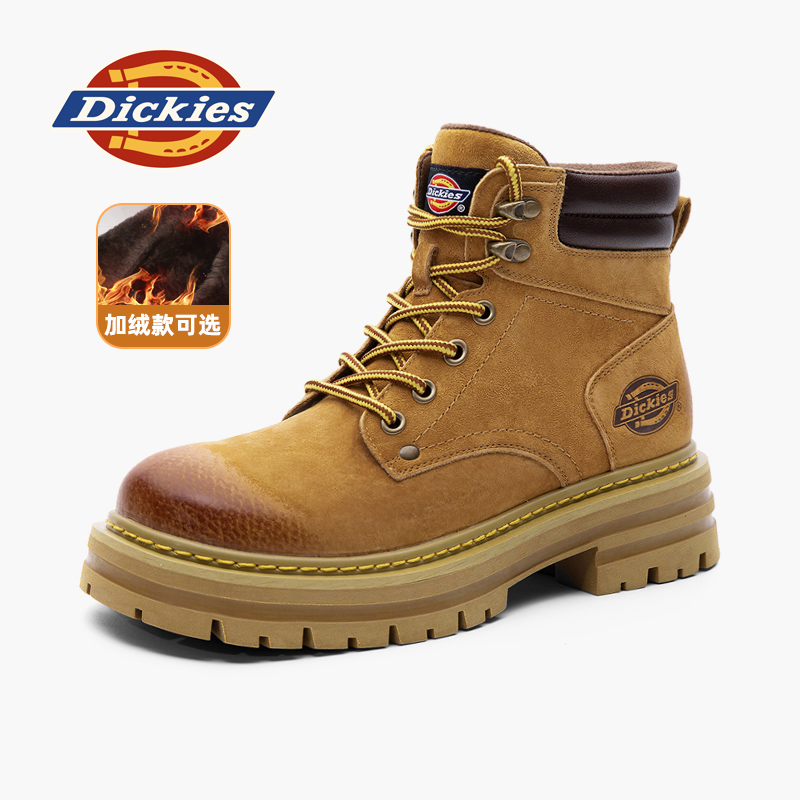 Dickies star с такими же ботинками Martin, мужские плюс бархатные зимние парные ботинки 2025 года, уличные теплые ботинки из ревеня