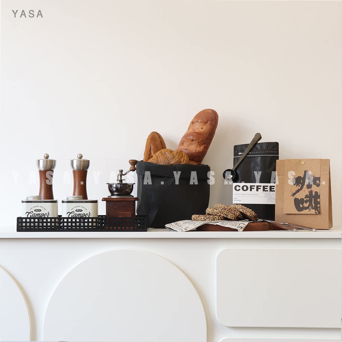 YASA 【Украшение кухни】 Модельные шкафы для гостиной Итальянская современная кофейная тематика Хлеб Мягкий декоративный реквизит Коричневой серии