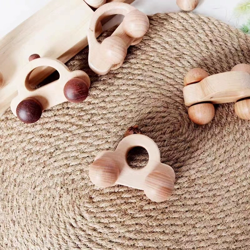 Детский деревянный автомобиль твердый деревянный лак без покраски реквизита