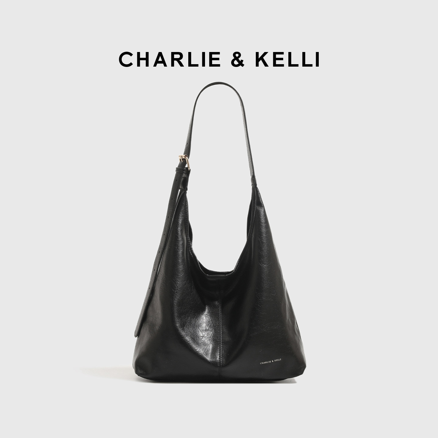 Сумки CHARLIE&KELLI, новинка 2025 года, черная пригородная сумка большой емкости на одно плечо, женская сумка-тоут для подмышек