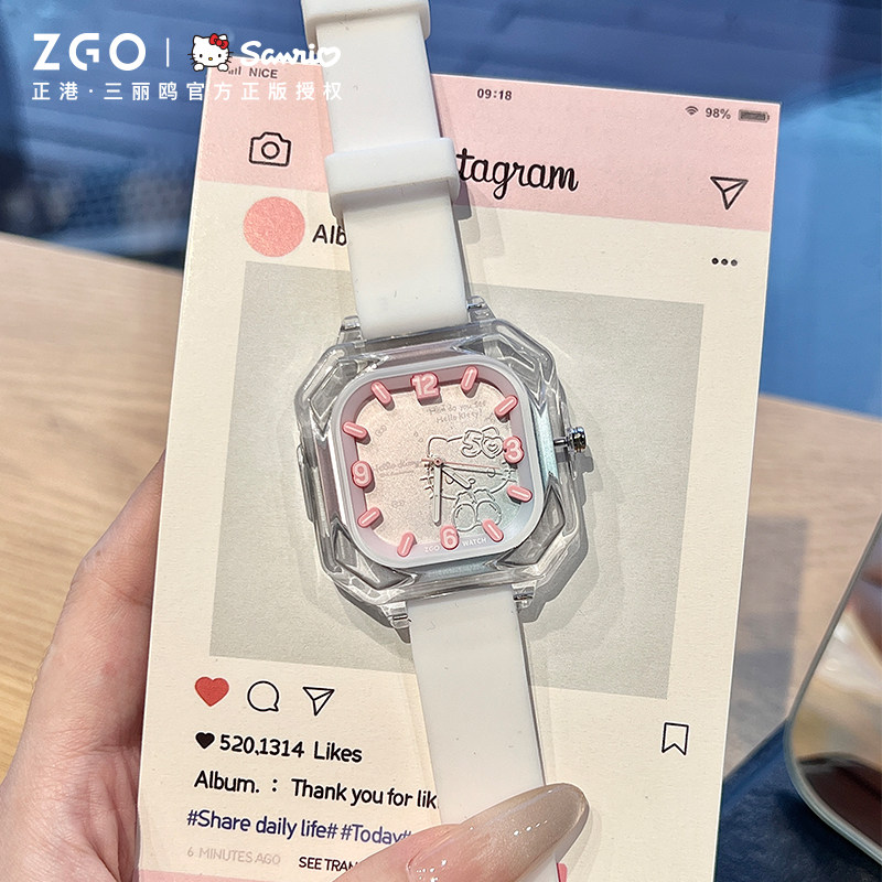 Женские часы HelloKitty Sanrio Ladies, дорогие часы для девочек, учениц младших классов средней школы, подарок на 12 лет на день рождения