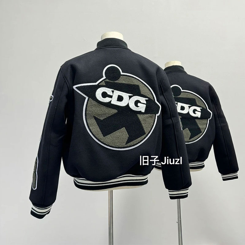 Выпущенная компанией the old son осенне-зимняя новая бейсбольная форма CDG с вышивкой high street American cleanfit для мужчин и женщин, куртка vibe для мужчин