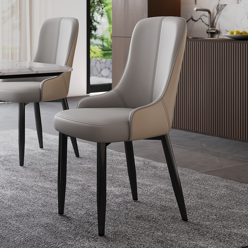 Обеденный стул бытовой легкий роскошный обеденный стол и стул 2025 года, новый итальянский высококлассный минималистский островной ресторан, гостиничный стул со спинкой