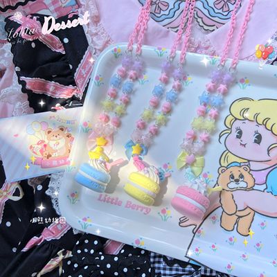 taobao agent 小熊幼稚园手作Lolita马卡龙甜品呲甜项链可爱配饰蝴蝶结lo小物