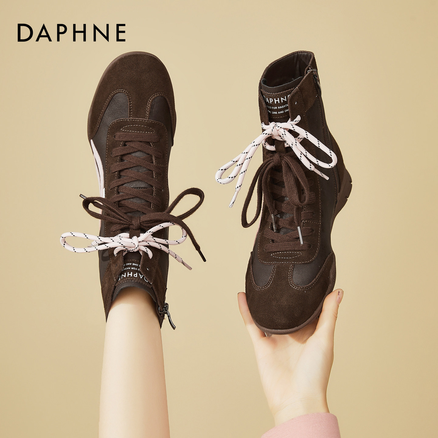 Высокие ботинки Daphne, немецкая обувь для тренировок, новинка зимы 2026 года, женские короткие ботинки на толстой подошве, ботинки Martin, спортивные боксерские ботинки