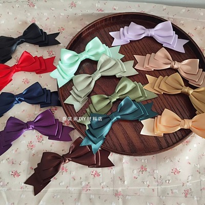 taobao agent 约14-15cm半成品蝴蝶结DIY材料配件辅料满49包邮
